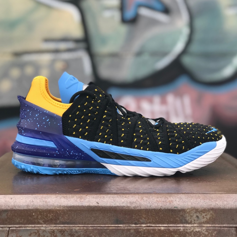 Nike LeBron 18 XVIII GS Blue Basketball Sneakers